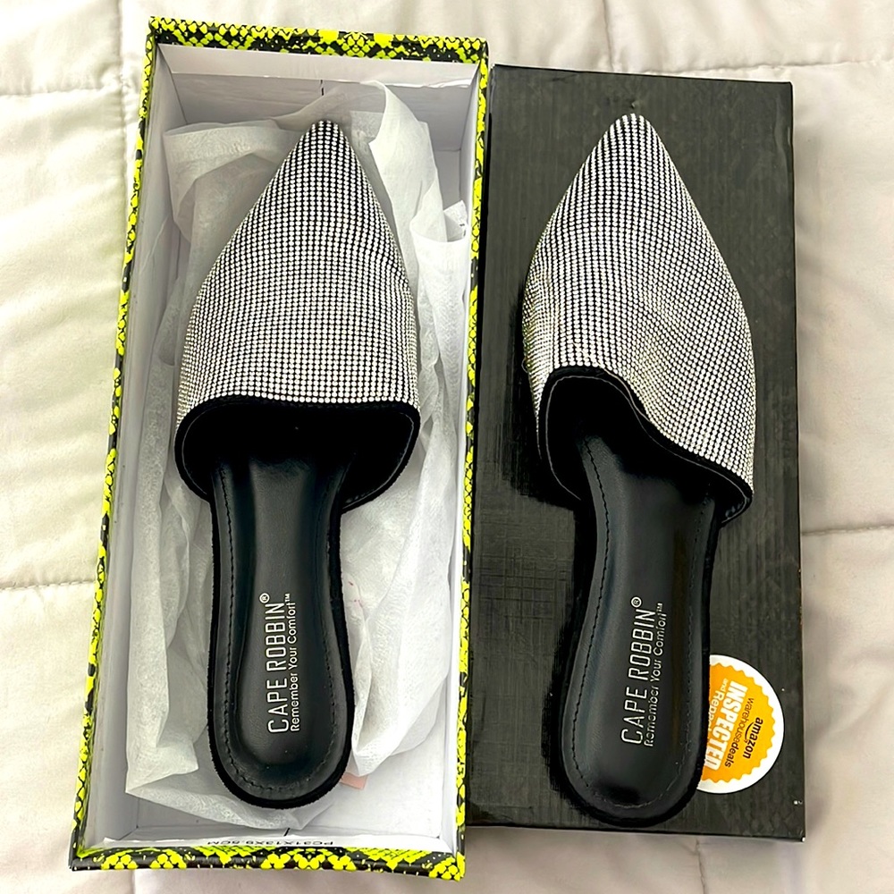 Cape ribbon Glamorous flat mules